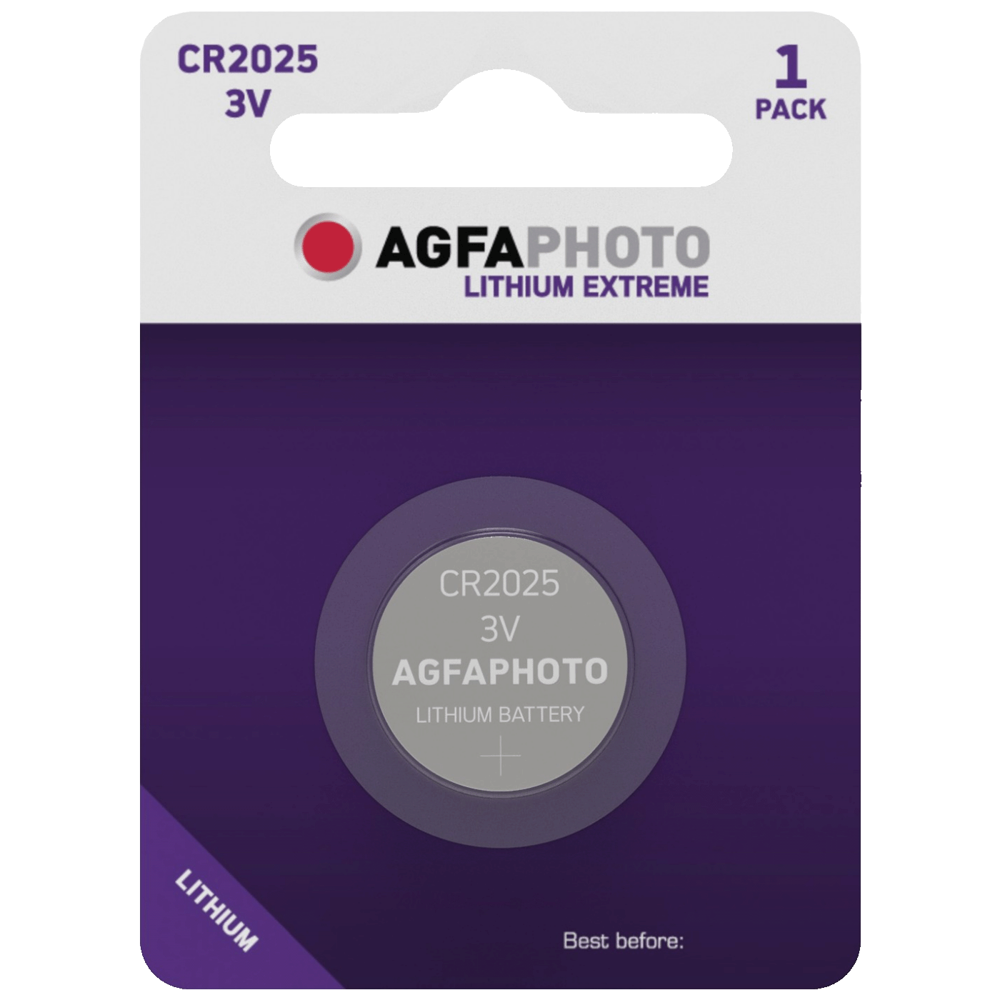 AgfaPhoto Baterija litijska, CR2025, 3V, dugmasta, blister 1 kom - CR2025 B1