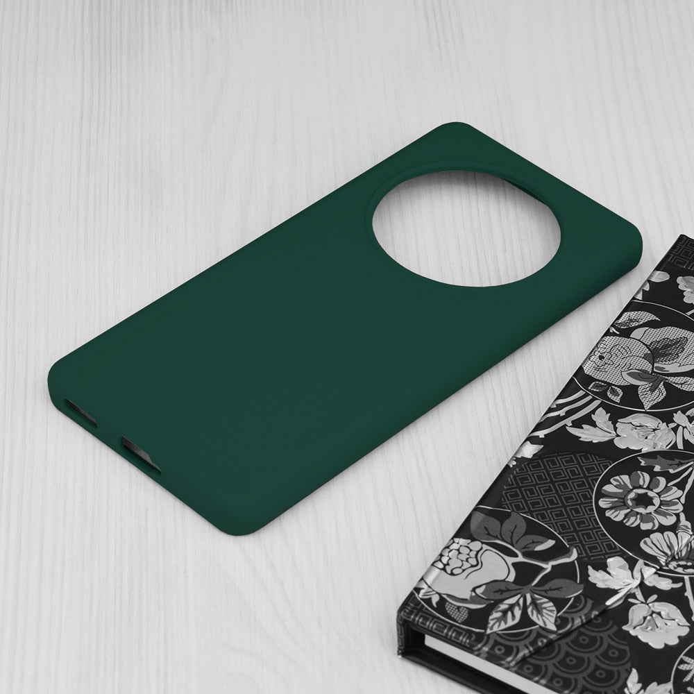 Techsuit Soft Edge Silicone maska za Honor Magic6 Lite - tamno zelena
