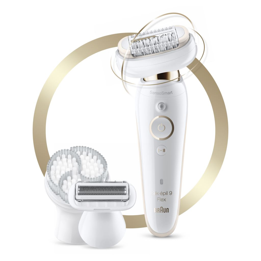 Braun Silk-épil 9 81688639 epilator 40 pincete Bijelo, Zlatno