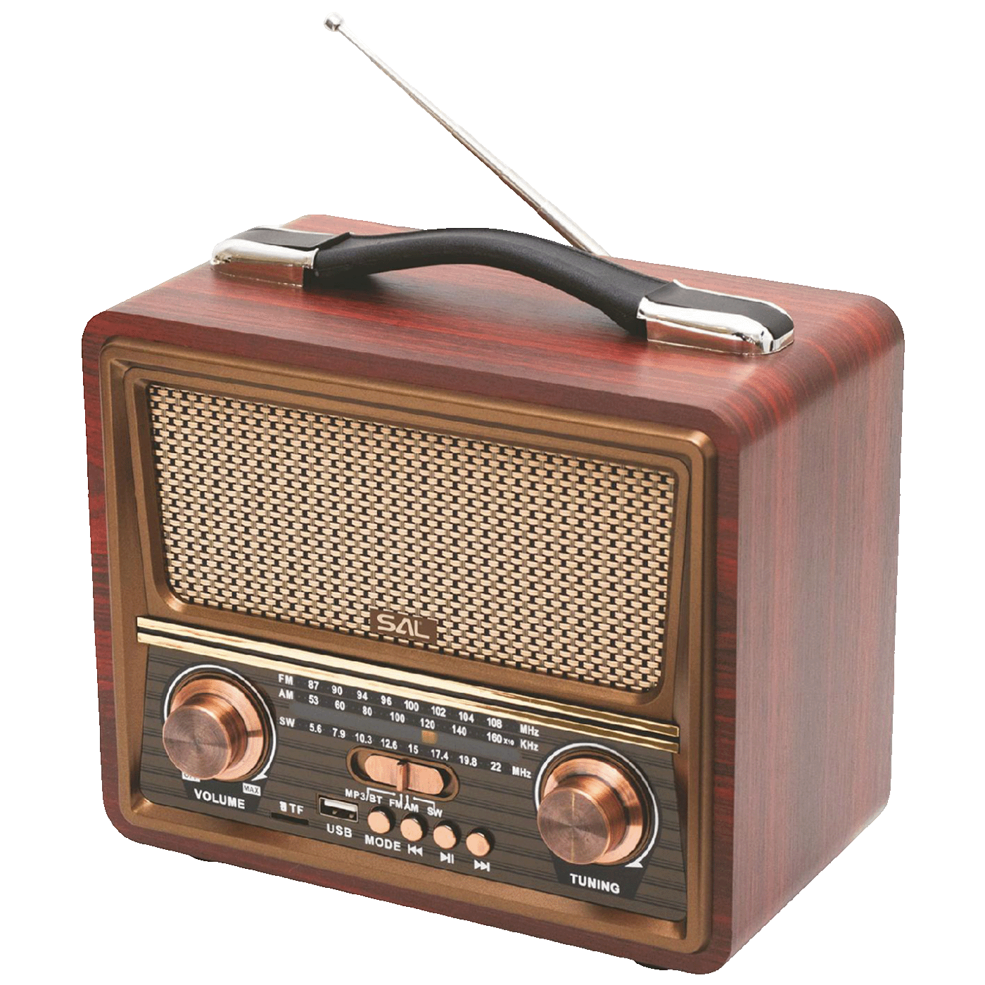 SAL Retro radio + BT bežični zvučnik, FM, MP3, USB/microSD - RRT22