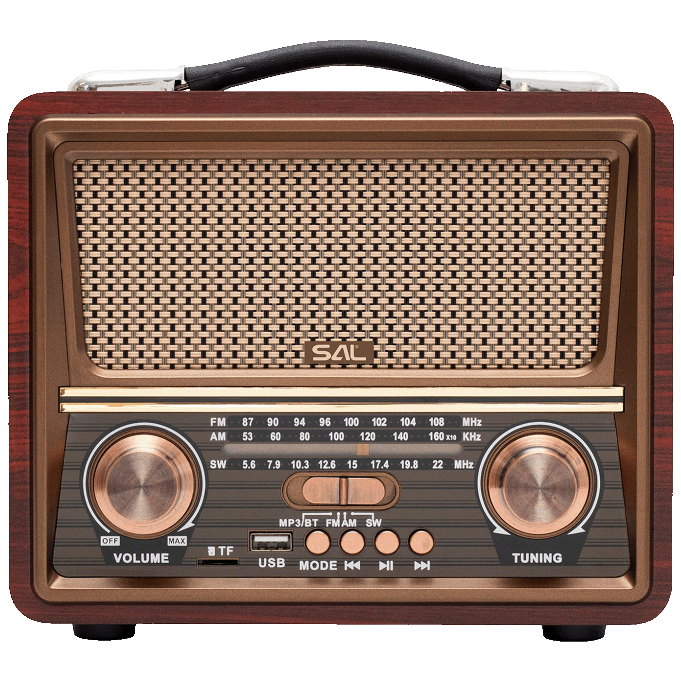 SAL Retro radio + BT bežični zvučnik, FM, MP3, USB/microSD - RRT22