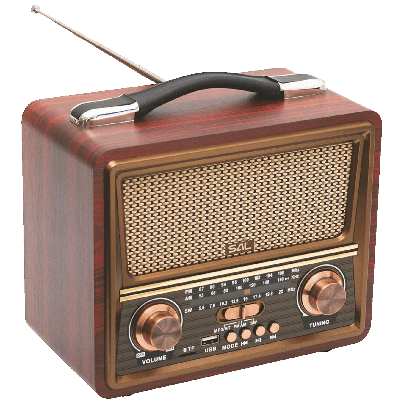 SAL Retro radio + BT bežični zvučnik, FM, MP3, USB/microSD - RRT22