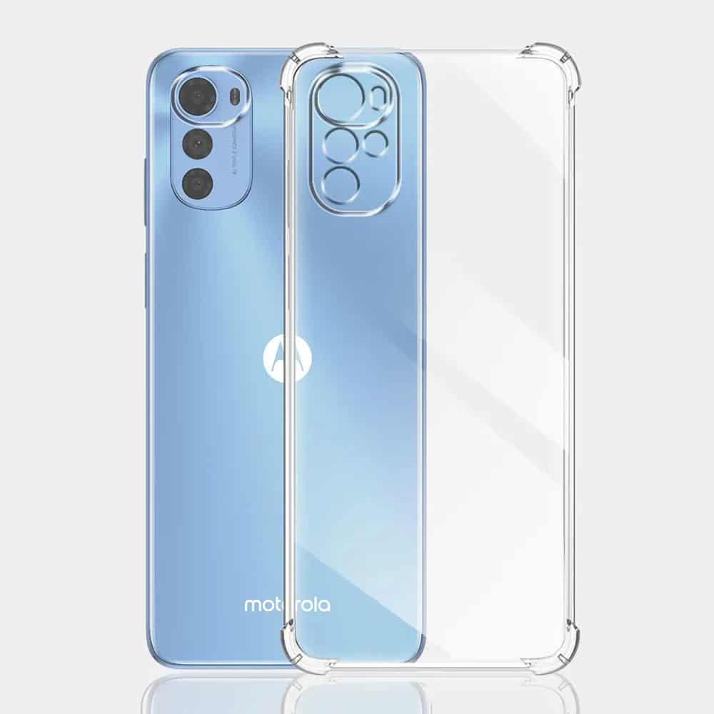 Techsuit Shockproof Clear Silicone prozirna maskica otporna na udarce za Motorola Moto E32 / Moto E32s / Moto G22