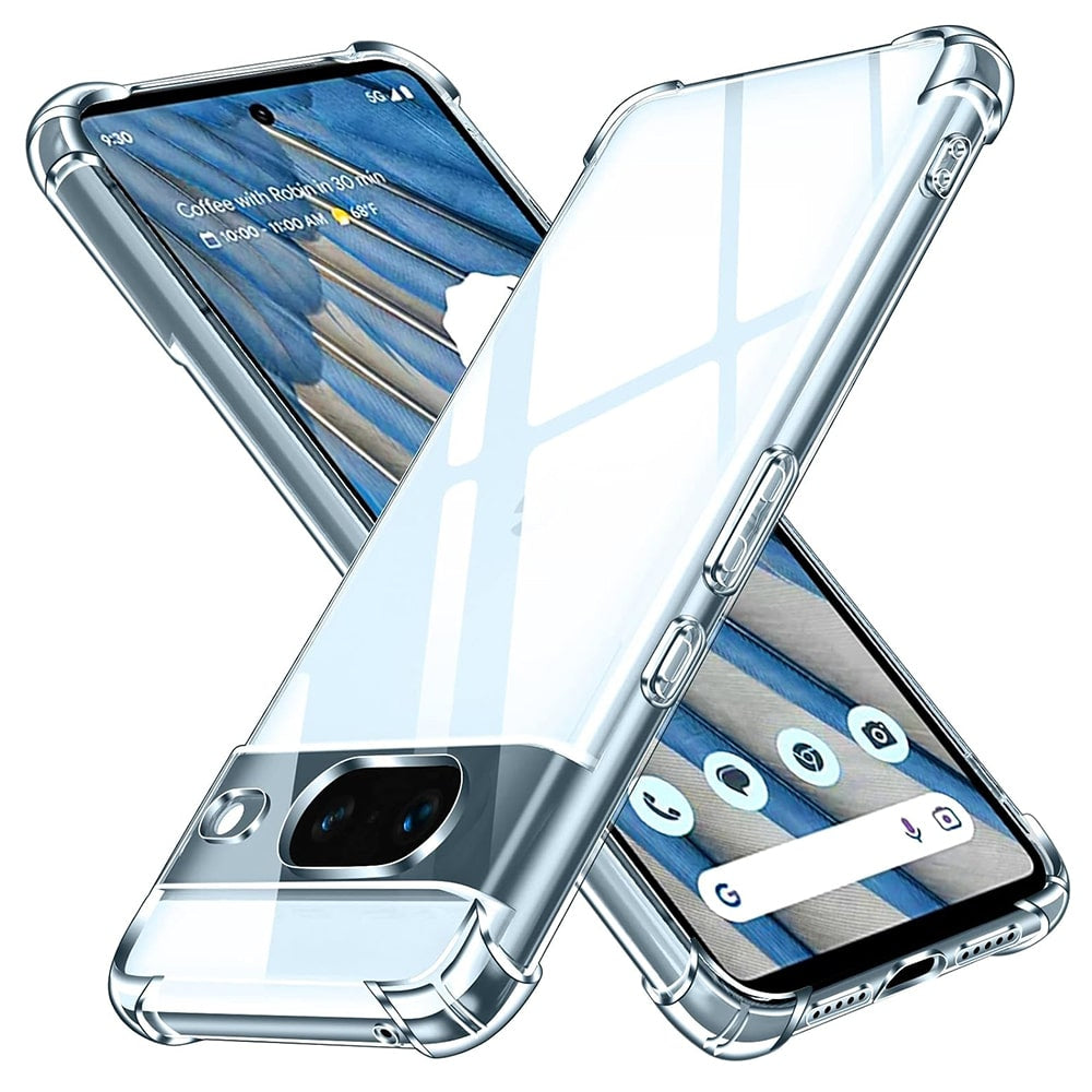 Techsuit Shockproof Clear Silicone prozirna maskica otporna na udarce za Google Pixel 8a