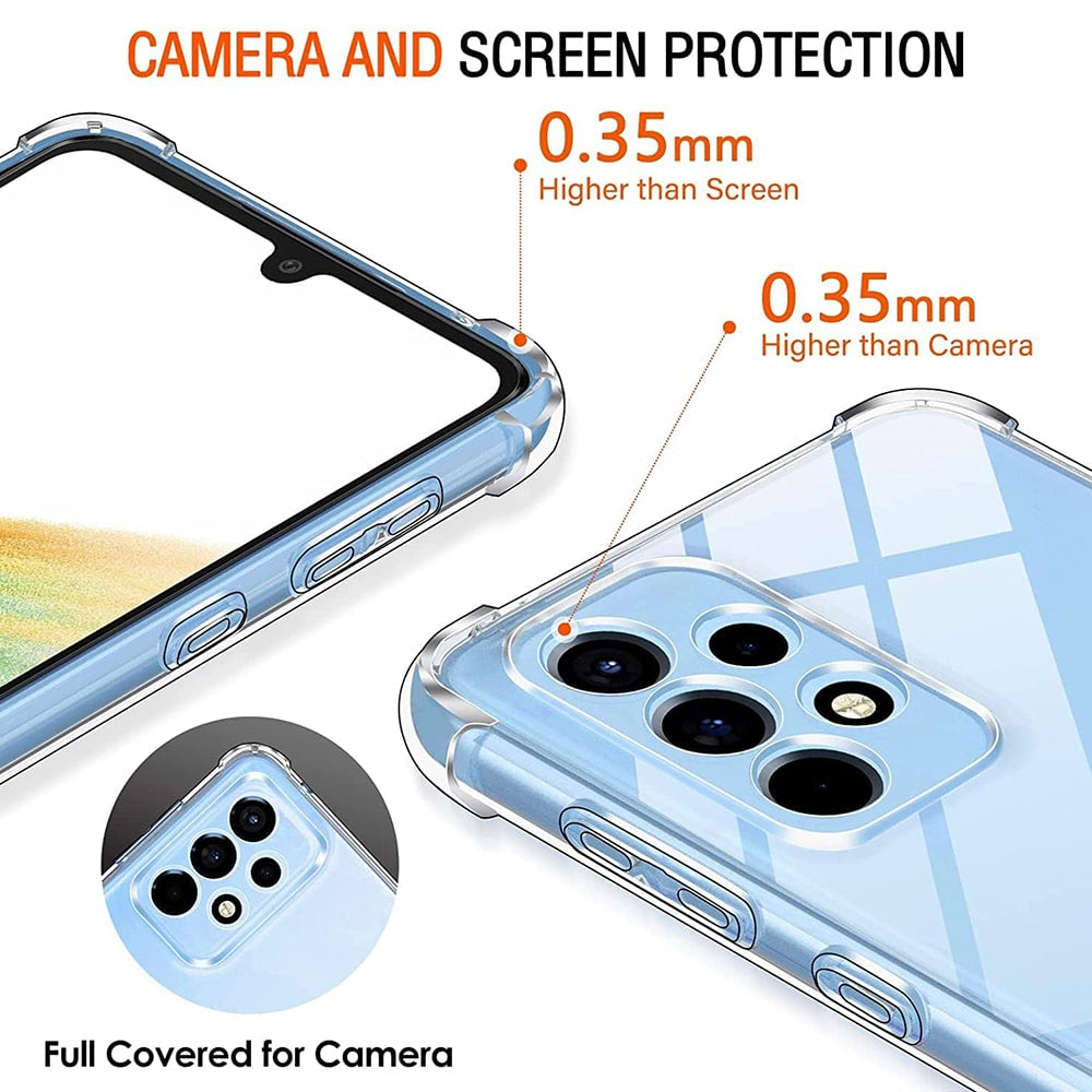 Techsuit Shockproof Clear Silicone prozirna maskica otporna na udarce za Samsung Galaxy A33 5G