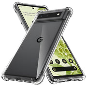 Silikonska futrola s ojačanim rubovima za Google Pixel 6 Pro - Prozirna KP30055