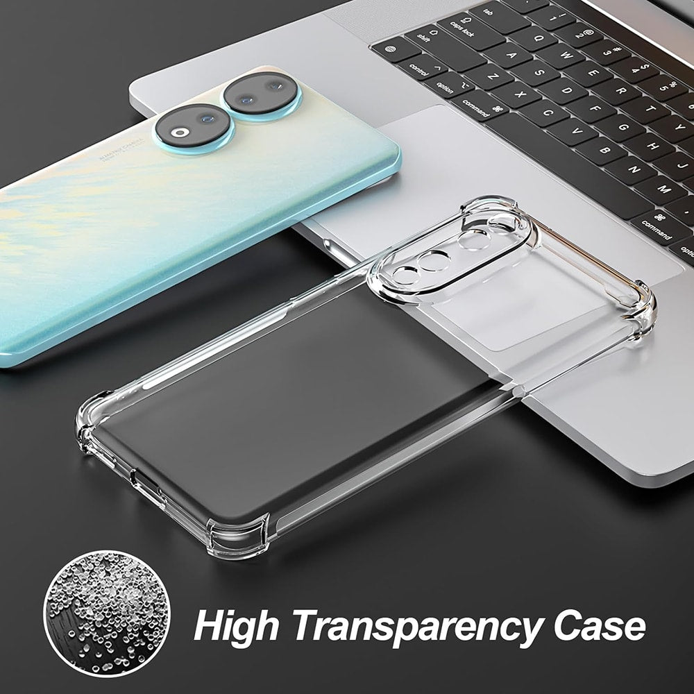 Techsuit Shockproof Clear Silicone prozirna maskica otporna na udarce za Honor 90 Pro