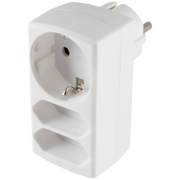 home Strujni razdjeljnik, 1 x shuko + 2 x EURO - NV 131/WH