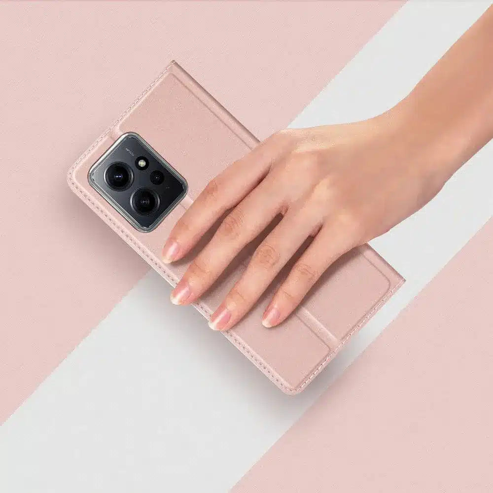 DUX DUCIS Skin Pro – preklopna maska za Xiaomi Redmi Note 12 4G pink