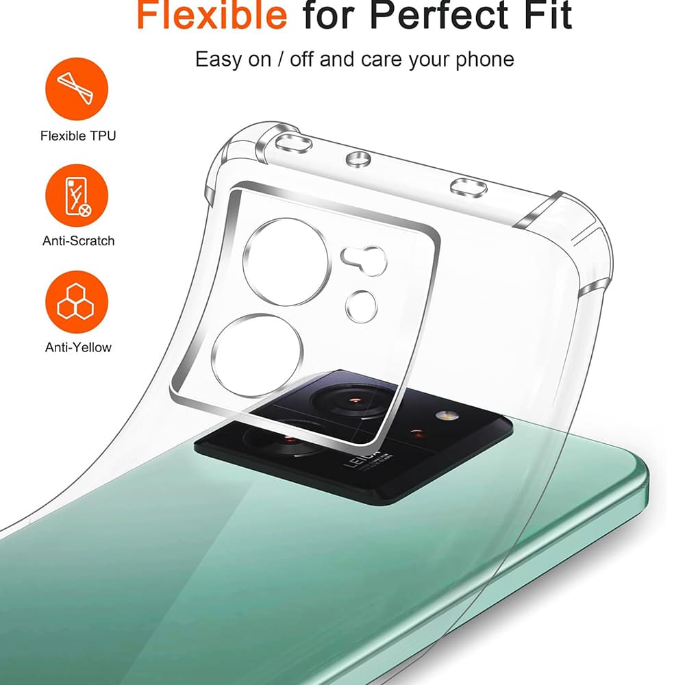 Techsuit Shockproof Clear Silicone prozirna maskica otporna na udarce za Xiaomi 13T / 13T Pro