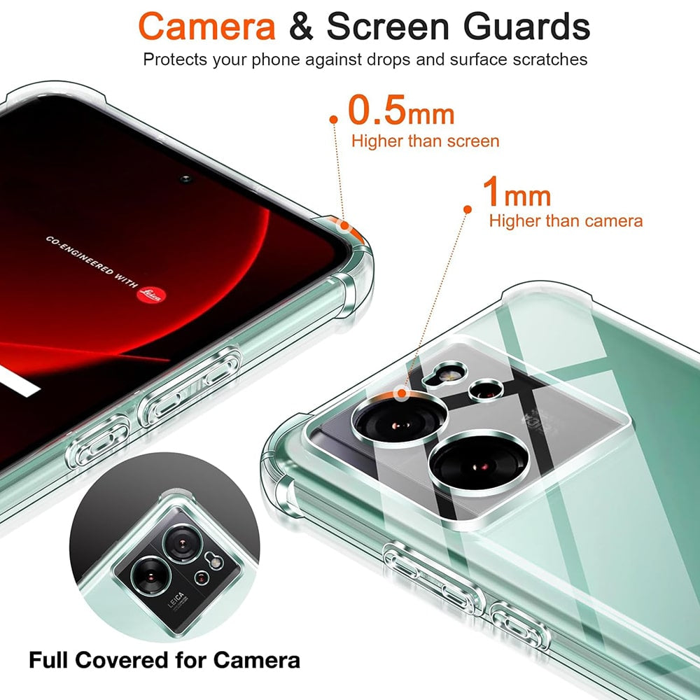 Techsuit Shockproof Clear Silicone prozirna maskica otporna na udarce za Xiaomi 13T / 13T Pro