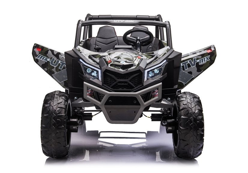 Buggy na akumulator UTV-MX613 Camo – 4×4 – dvosjed – crni/lakirani