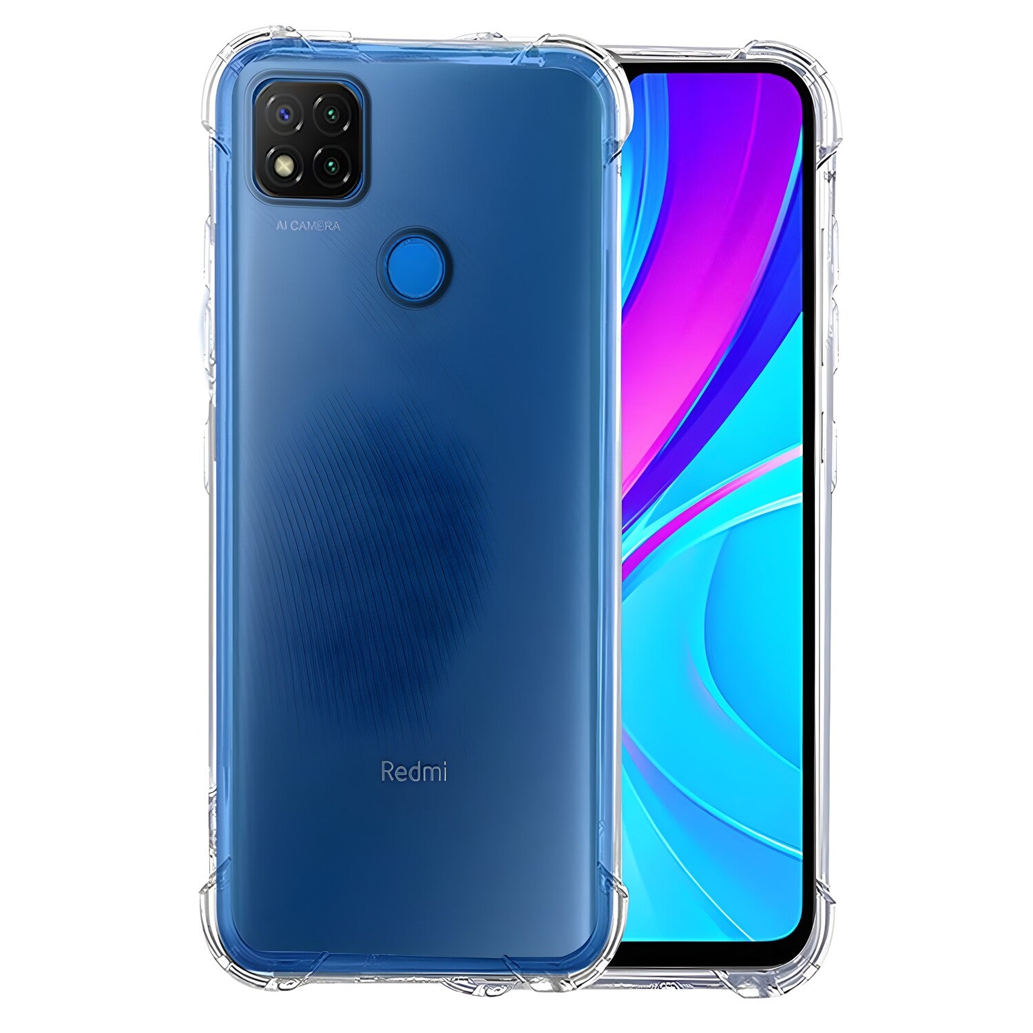 Silikonska futrola s ojačanim rubovima za Xiaomi Redmi 9C/Redmi 9C NFC - Prozirna KP30040