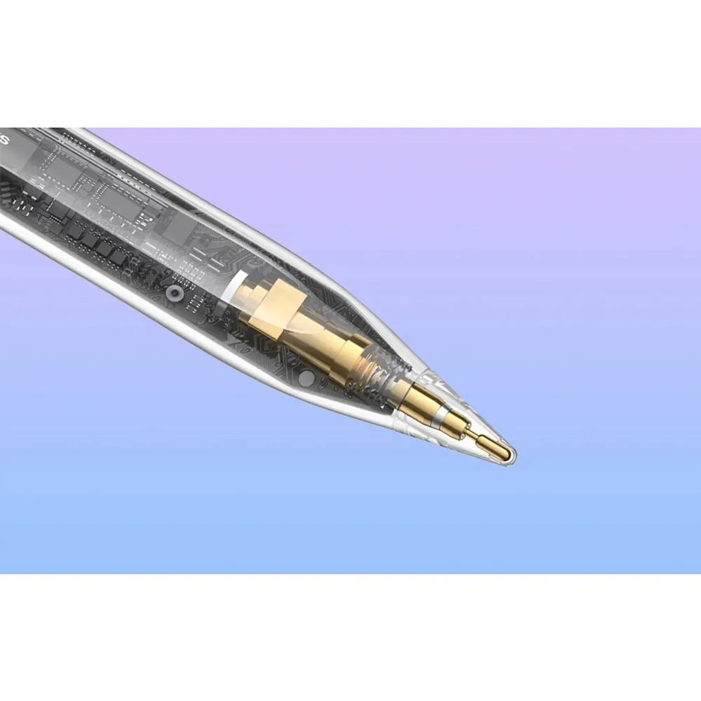 BASEUS kapacitivna Stylus Writing LED olovka (aktivna/pasivna verzija + Type C na Type C kabel) 130 mAh bijela