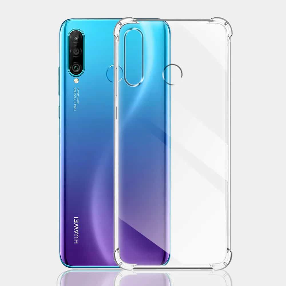 Techsuit Shockproof Clear Silicone prozirna maskica otporna na udarce za Huawei P30 Lite / P30 Lite New Edition