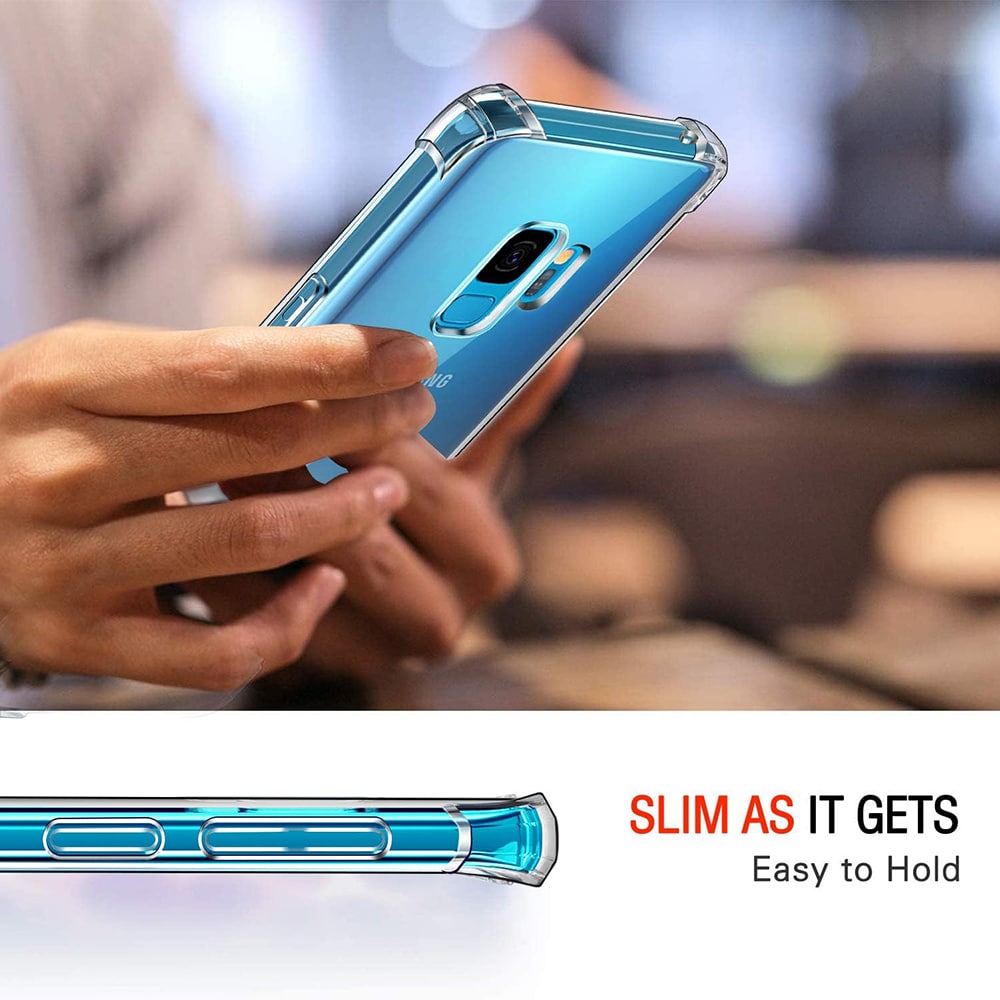 Techsuit Shockproof Clear Silicone prozirna maskica otporna na udarce za Samsung Galaxy S9
