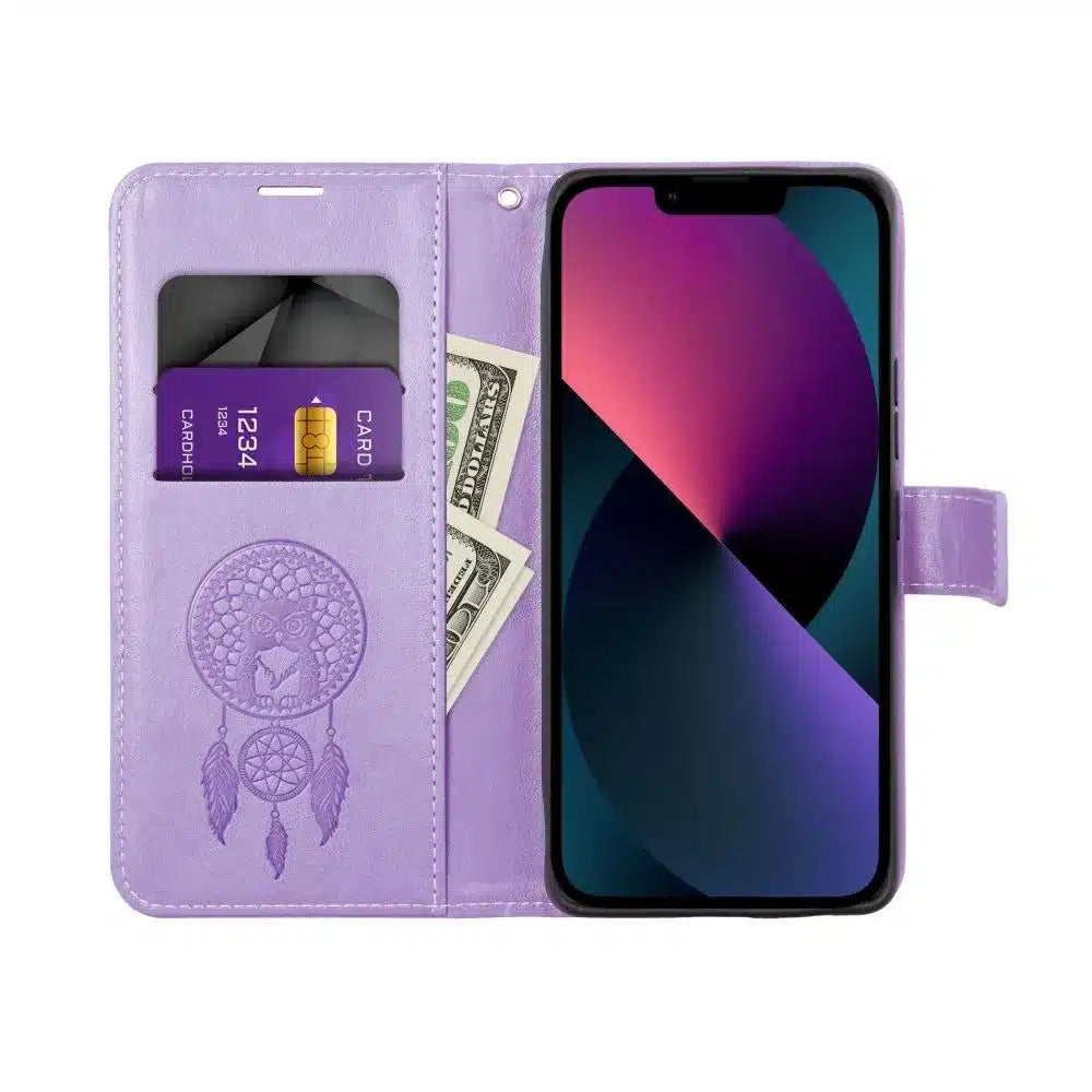 MEZZO Book case preklopna torbica za iPhone 16 dream catcher purple