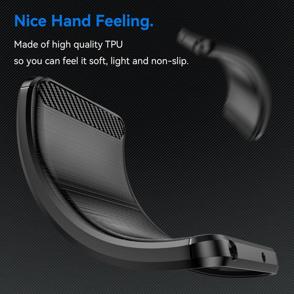 Techsuit Carbon Silicone maska za Honor X7b – crna