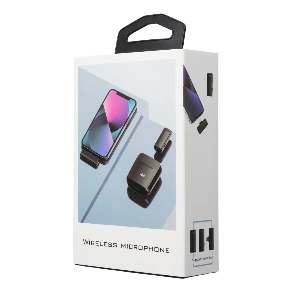 Lightning bežični Lavalier mikrofon s kućištem za punjenje S11 crni