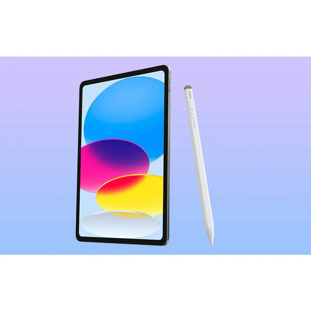 BASEUS kapacitivna Stylus Writing LED olovka (aktivna/pasivna verzija + Type C na Type C kabel) 130 mAh bijela