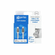 Prio Charge & Sync USB C na Lightning kabel MFi certificiran 2 m bijele boje