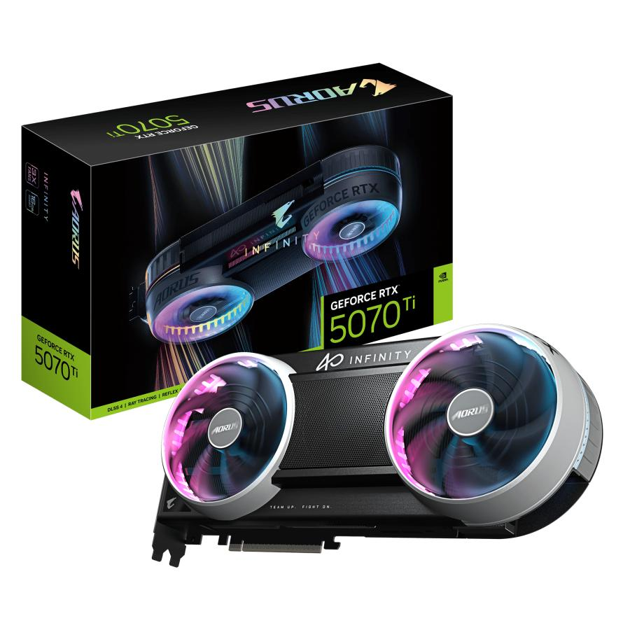 GIGABYTE AORUS GeForce RTX 5070 Ti INFINITY 16G NVIDIA 16 GB GDDR7