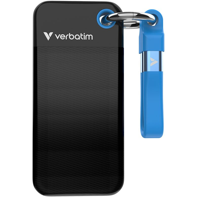 Verbatim Pocket SSD 256 GB USB Tip-C 3.2 Gen 2 (3.1 Gen 2) Crno, Plavo