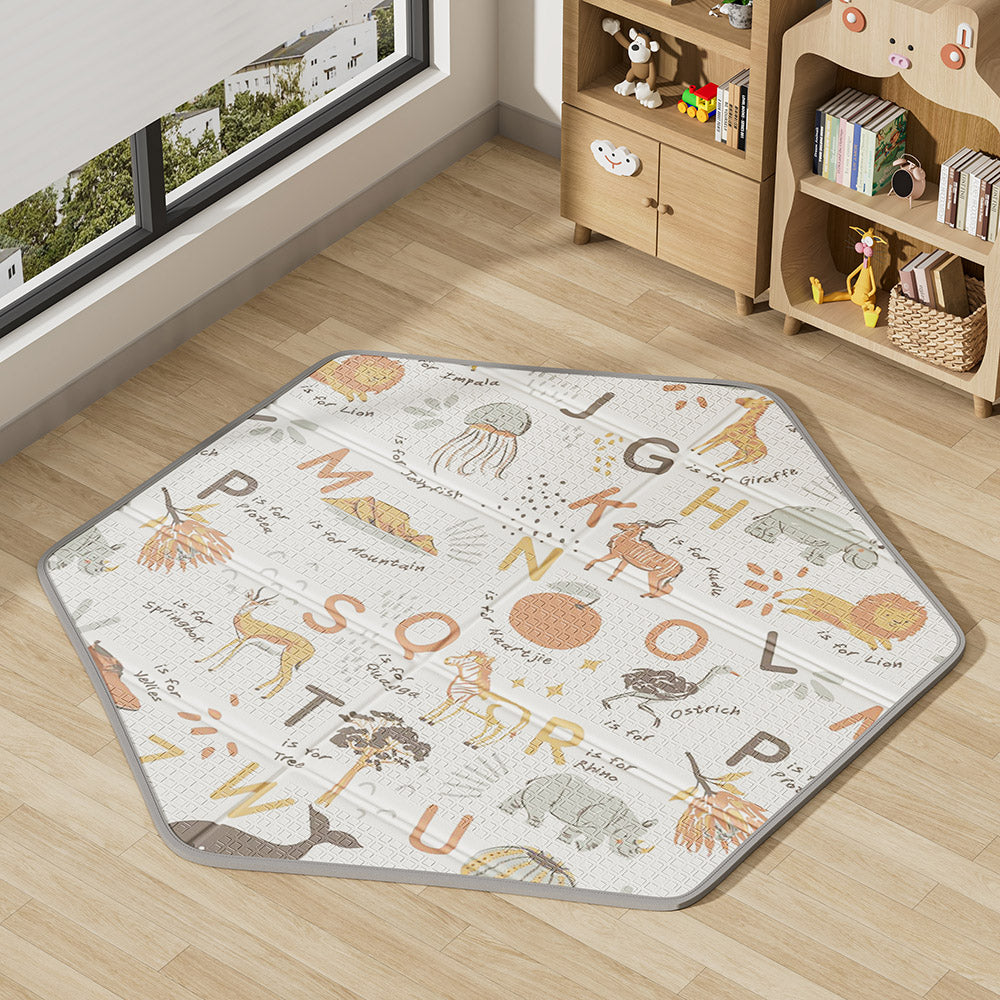 BEBESTARS HEXAGON dvostrana podloga 135x135x1