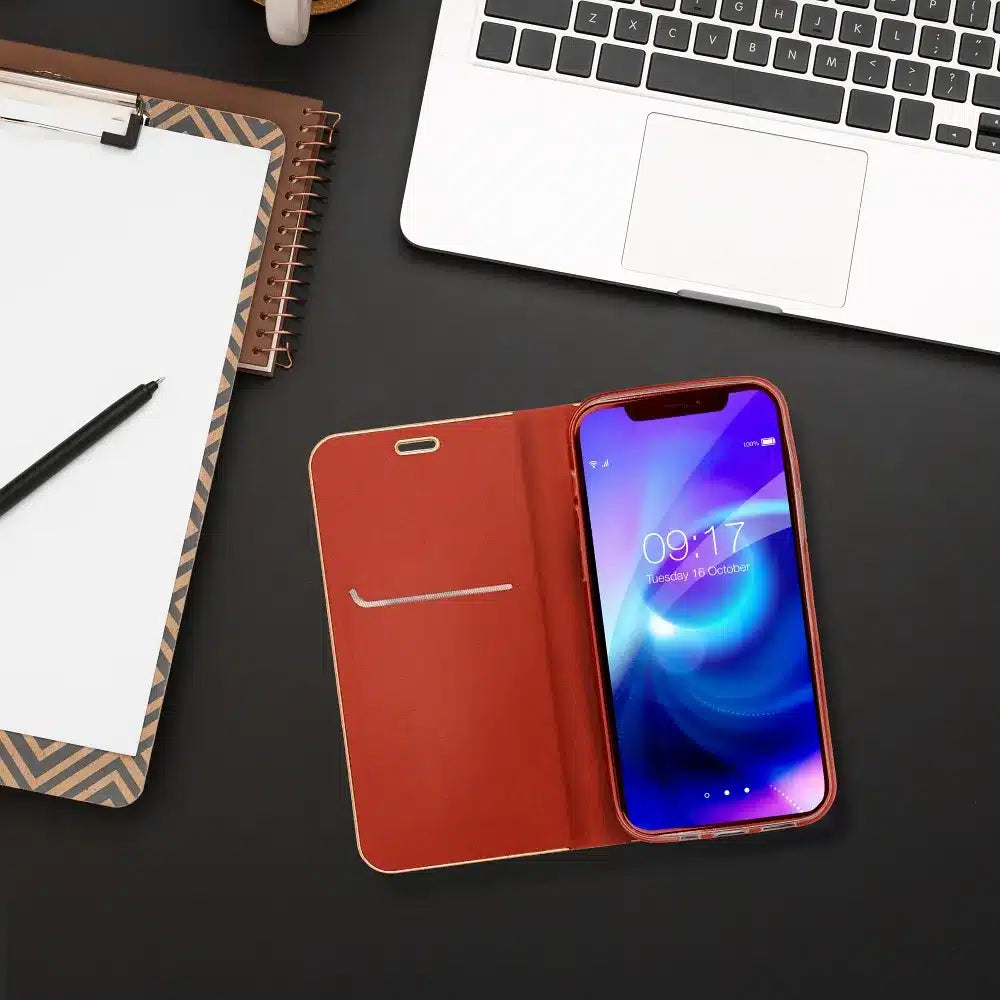 LUNA Book preklopna futrola za XIAOMI Redmi NOTE 12S crvena