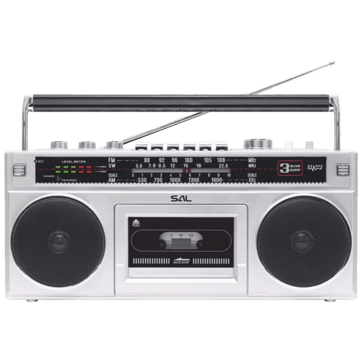 SAL Retro radio + BT bežični zvučnik, FM, MP3, USB, AUX - RRTBRONX