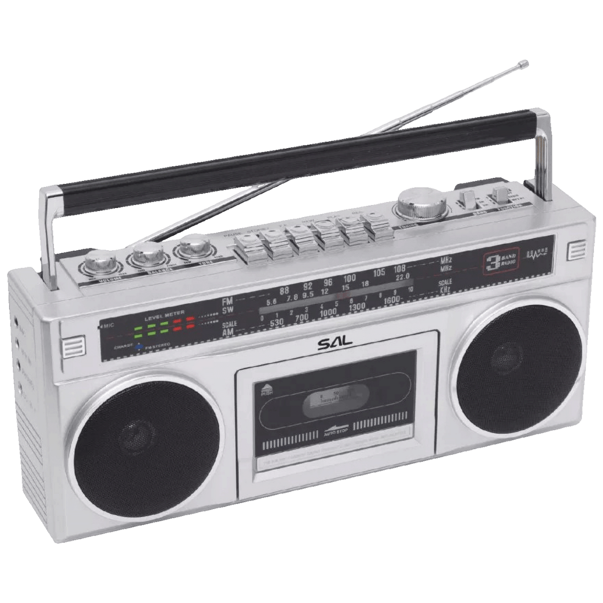 SAL Retro radio + BT bežični zvučnik, FM, MP3, USB, AUX - RRTBRONX