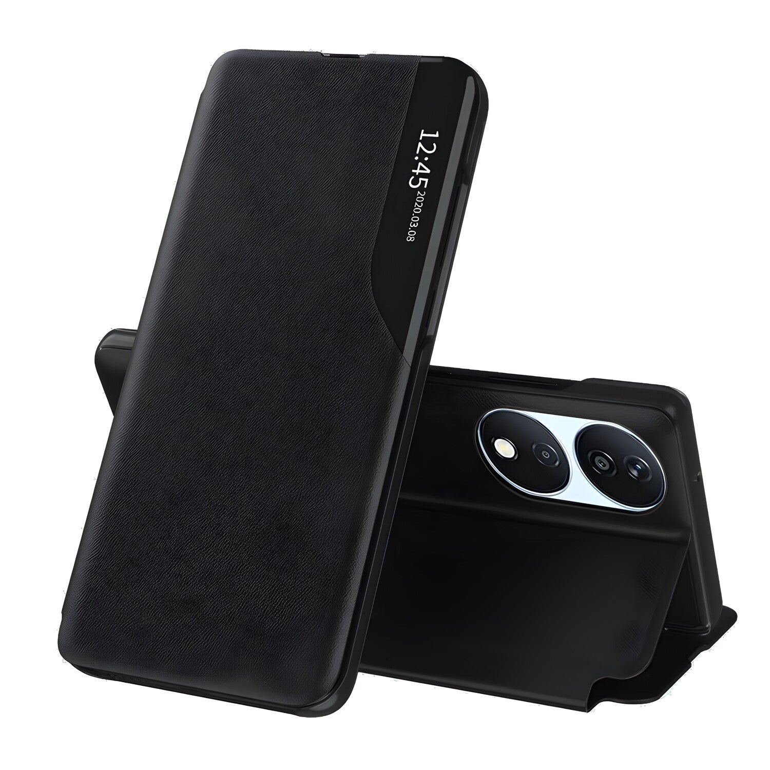 Elegantna knjižna futrola View Case za Honor X7b - Crna KP30974