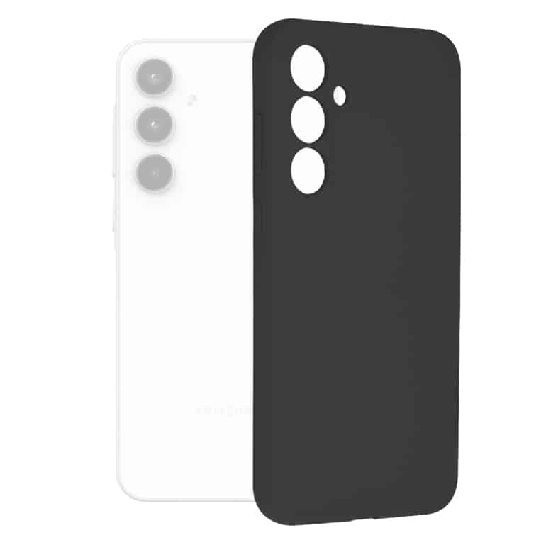 Techsuit Soft Edge Silicone maska za Samsung Galaxy A35 5G crna