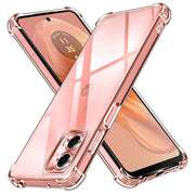Silikonska futrola s ojačanim rubovima za Motorola Moto G04/Moto G04 - Prozirna KP30969