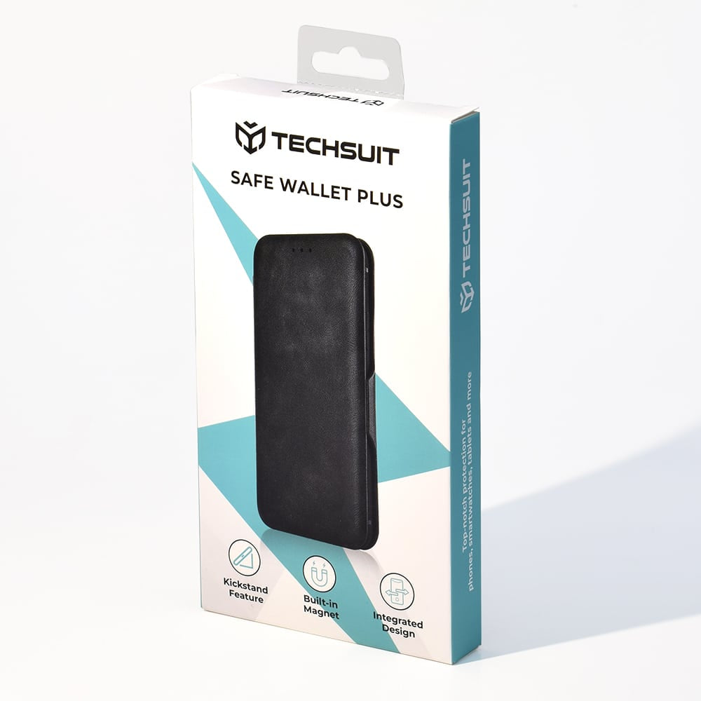 Techsuit Safe Wallet Plus preklopna futrola za Realme C67 4G – tamno zelena