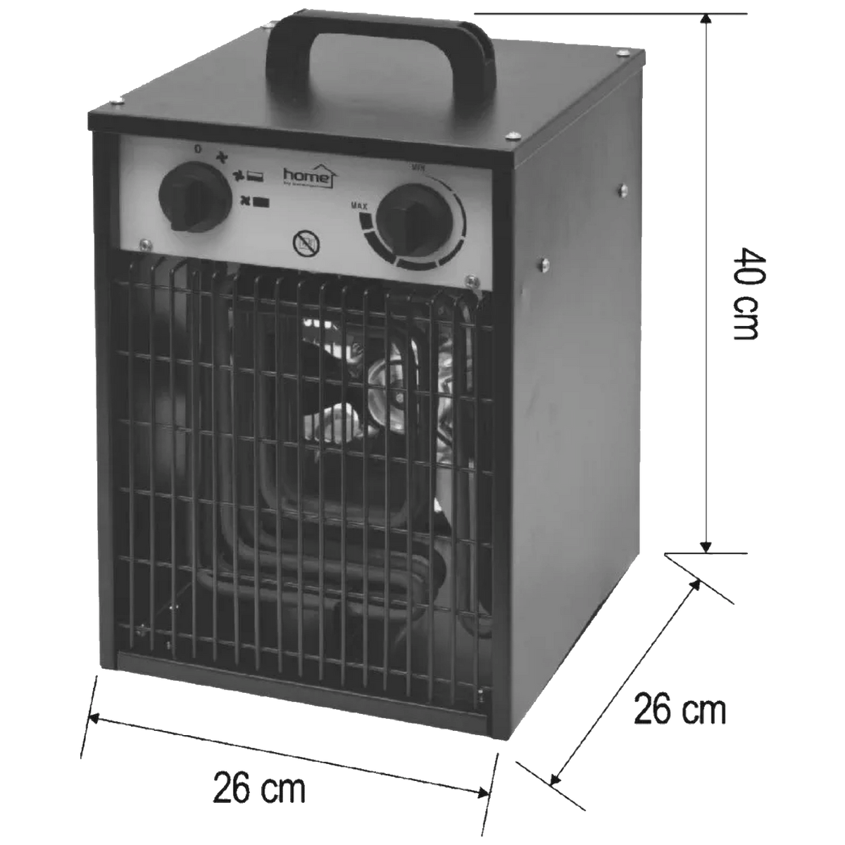 home Grijalica sa ventilatorom, industrijska, 5000W, IPX4 - FKI5