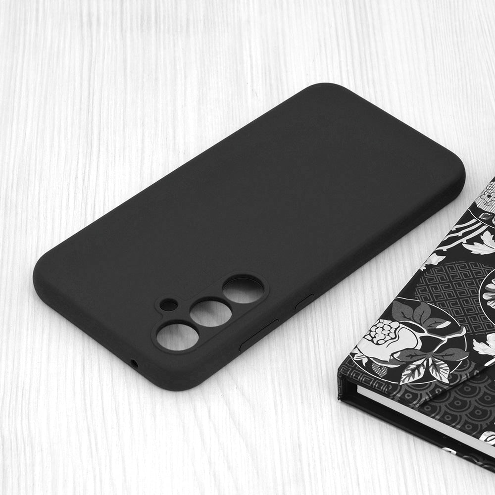 Techsuit Soft Edge Silicone maska za Samsung Galaxy A35 5G crna