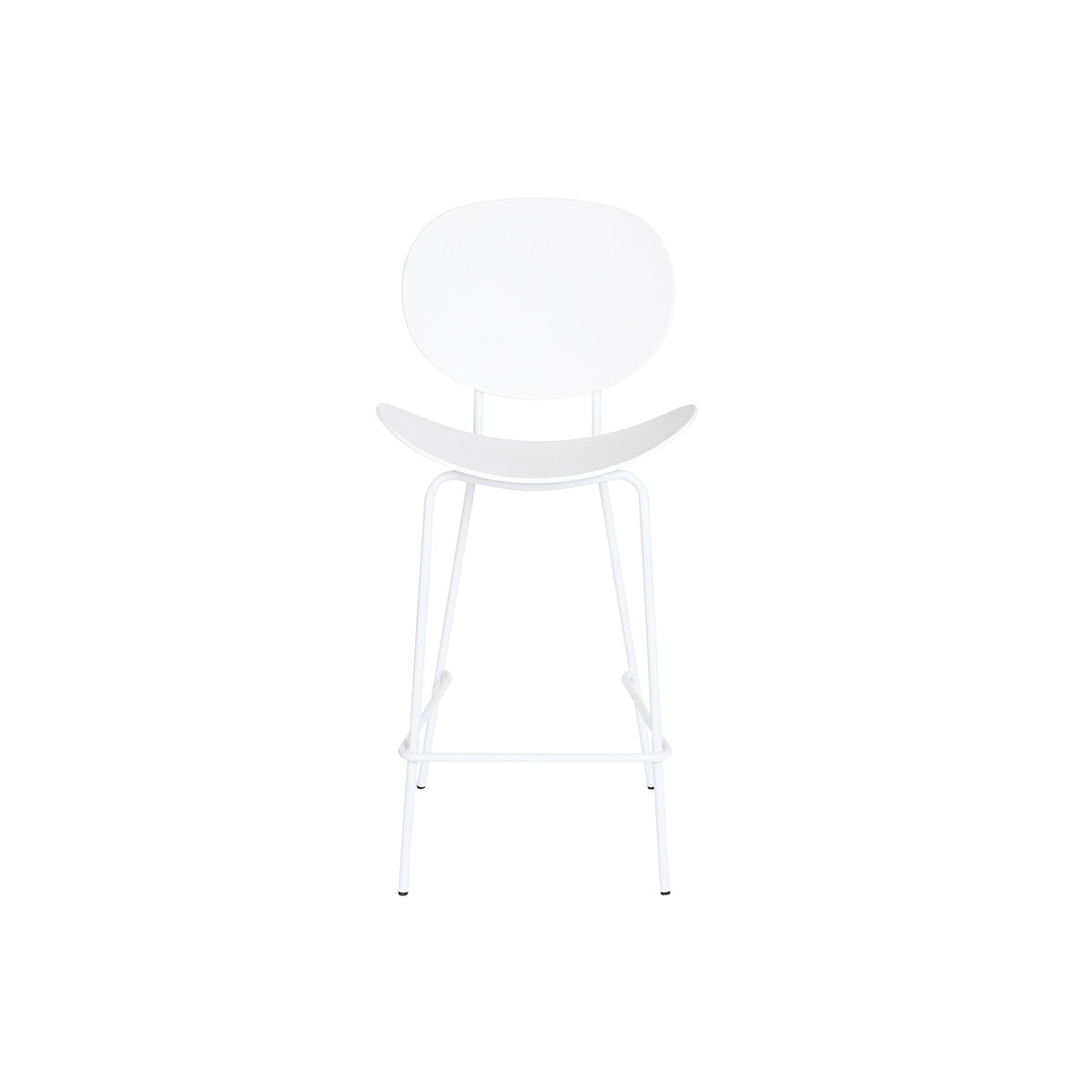 Tabure DKD Home Decor Crna Metal Bijela polipropilen (52,5 x 49 x 104 cm)