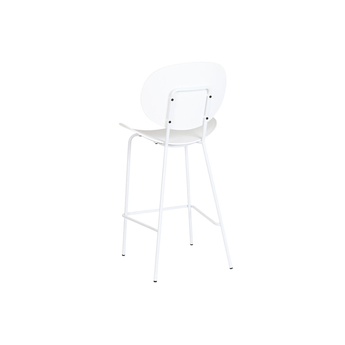 Tabure DKD Home Decor Crna Metal Bijela polipropilen (52,5 x 49 x 104 cm)