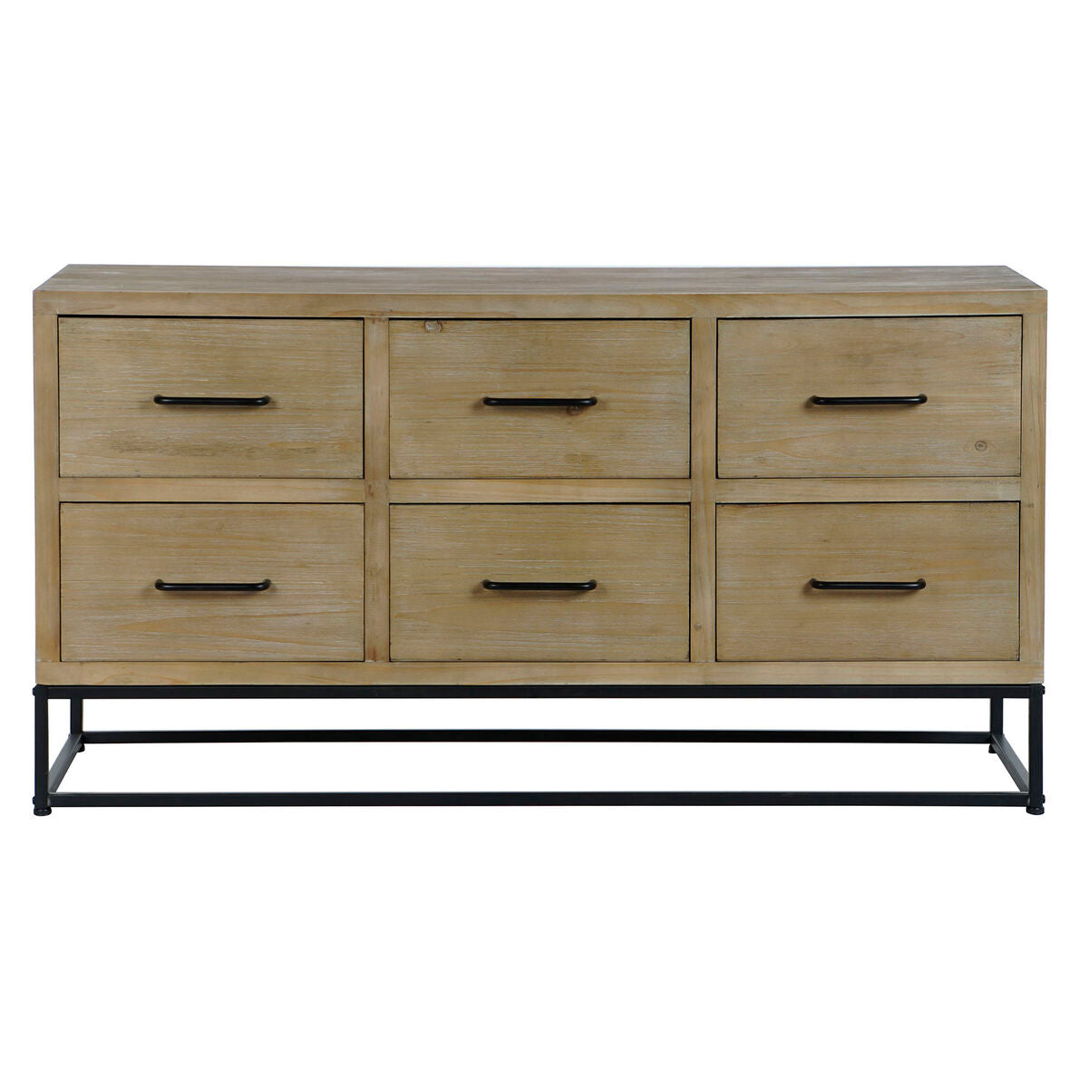 Ormarić za hodnik DKD Home Decor Crna Prirodno Metal Drvo MDF 120 x 40 x 64 cm