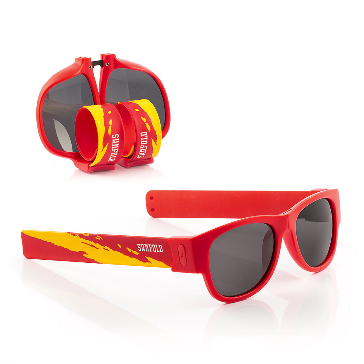 Paket rashladni dozator piva InnovaGoods i 2 sklopive sunčane naočale Sunfold Spain Red