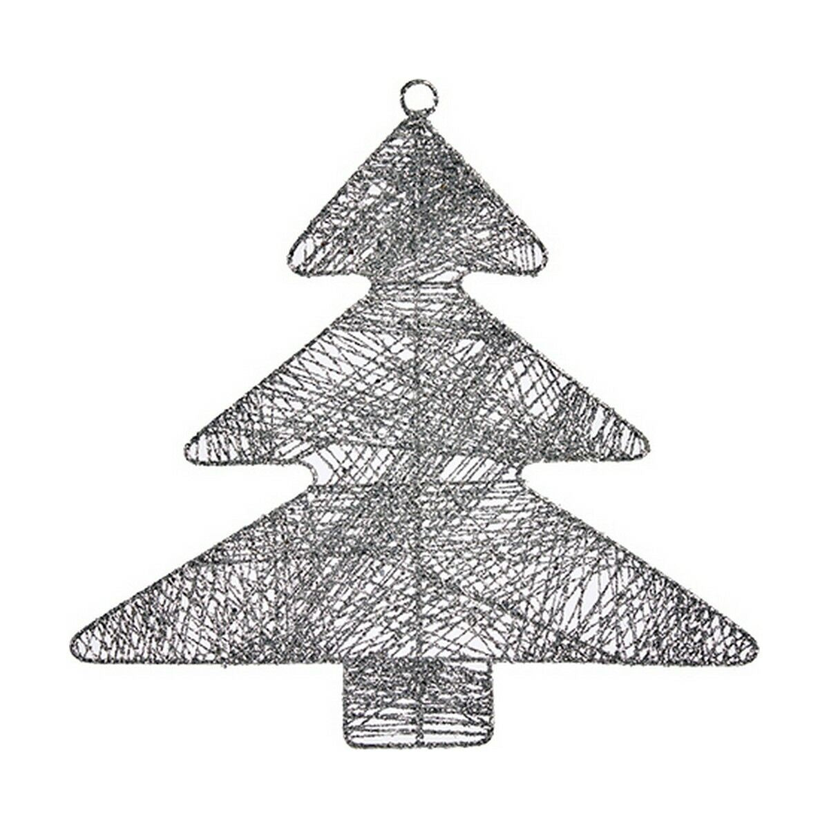 Božićni ukras Krist+ Srebrna Metal Plastika Pom de Crăciun 36,7 x 0,2 x 37,5 cm