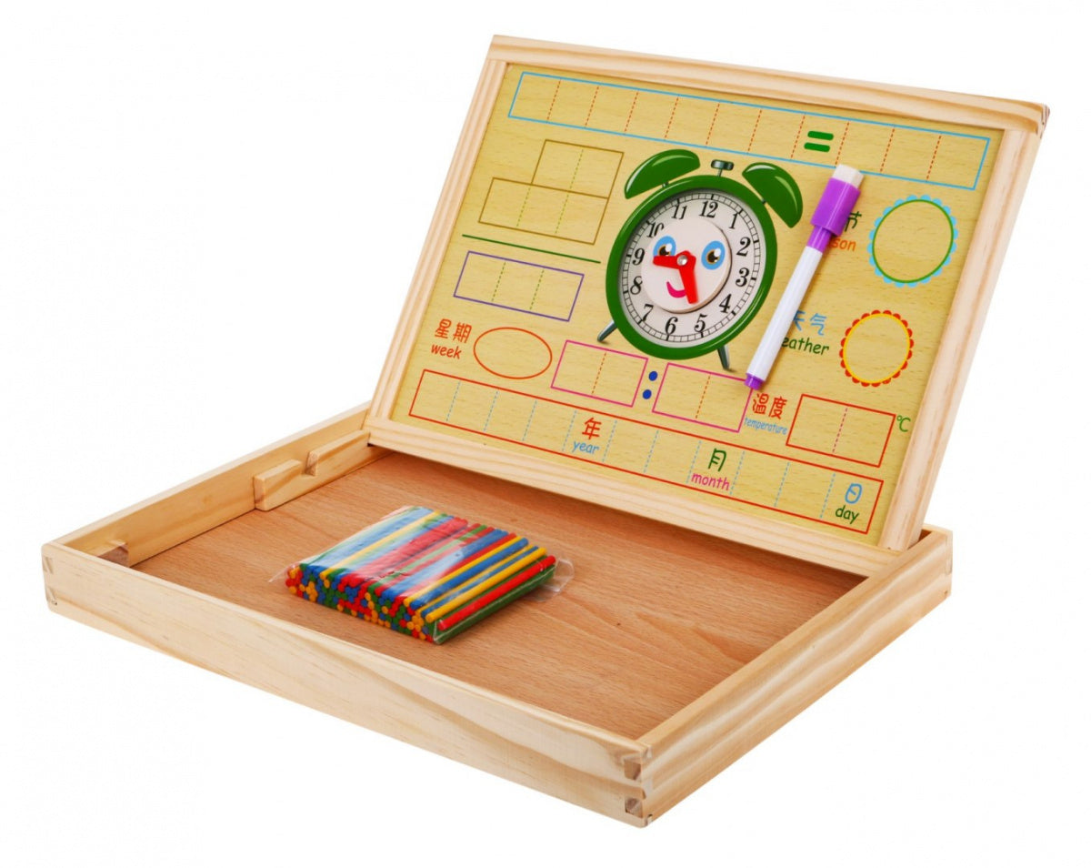 Magnetska drvena ploča za učenje + dodaci (ZDR.KXM-881)
