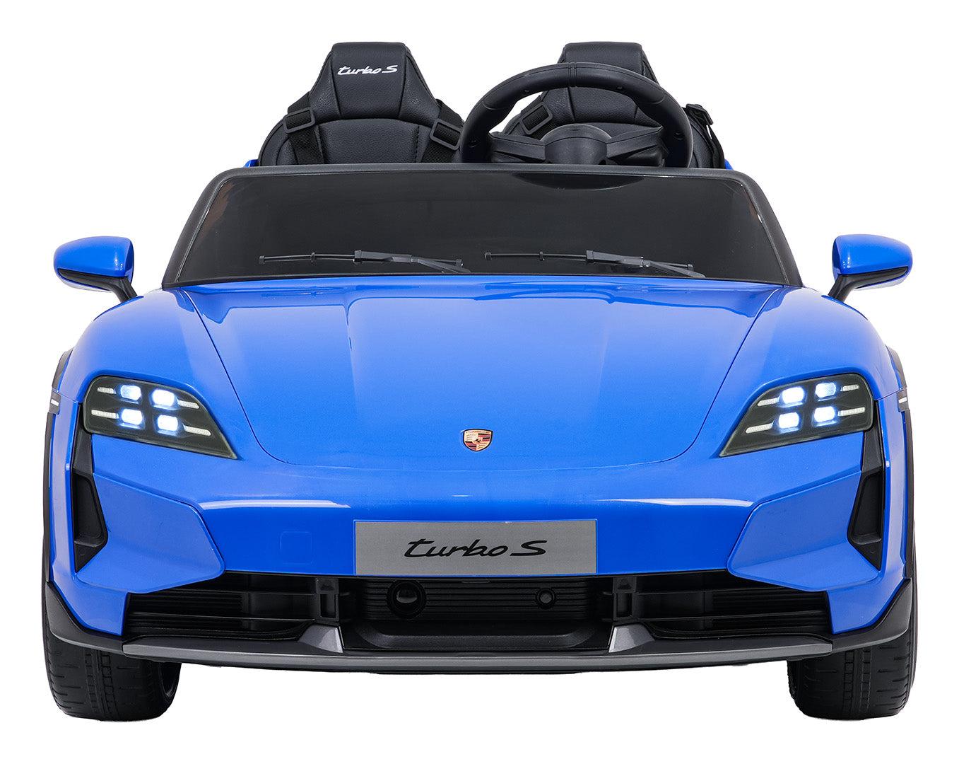 Licencirani auto na akumulator Porsche Taycan Turbo S - dvosjed - plavi