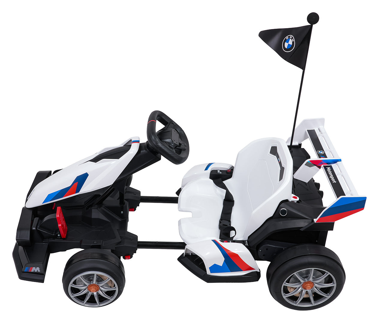 Licencirani Go-kart na akumulator s funkcijom drifta - bijeli