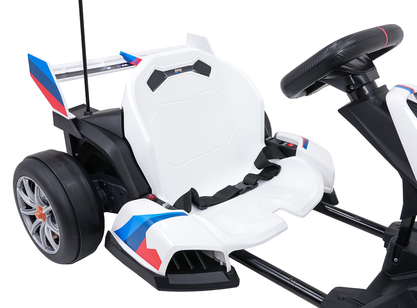 Licencirani Go-kart na akumulator s funkcijom drifta - bijeli