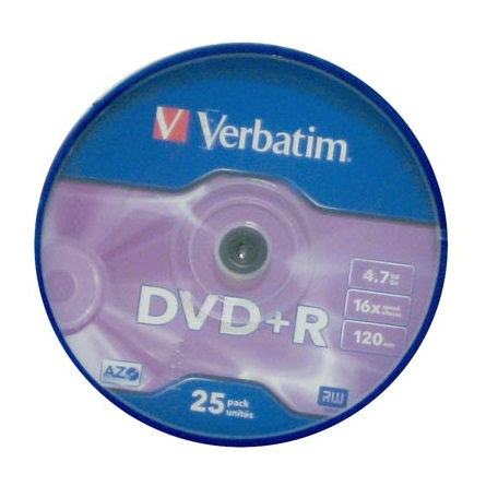 Verbatim DVD+R Matt Silver 4,7 GB 25 kom