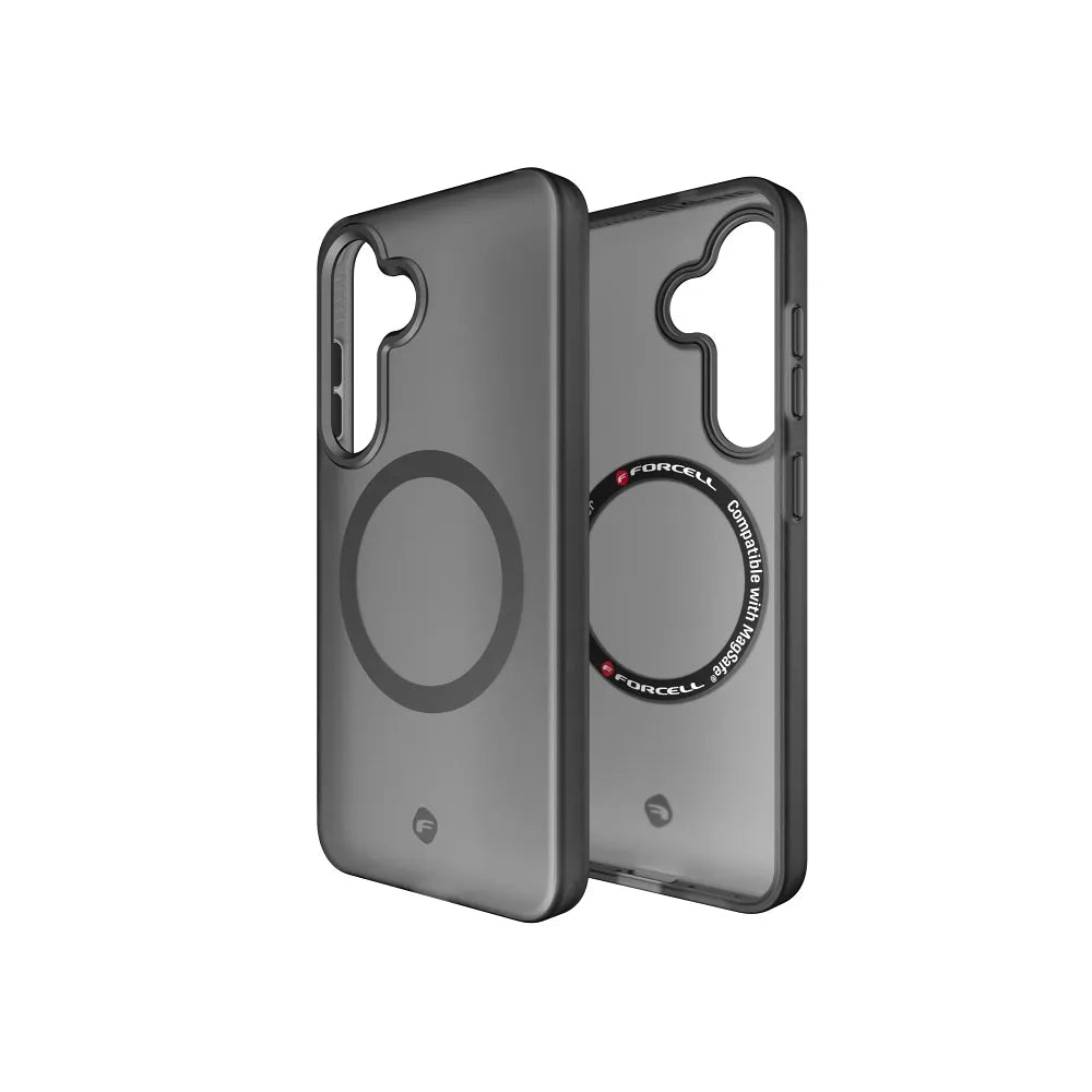 FORCELL F-PROTECT maska kompatibilna s MagSafe za SAMSUNG GALAXY S25 smoky black