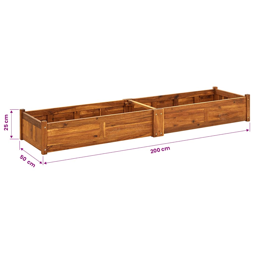 Posuda za Sadnju Drvo Bagrema 200x50x25 cm