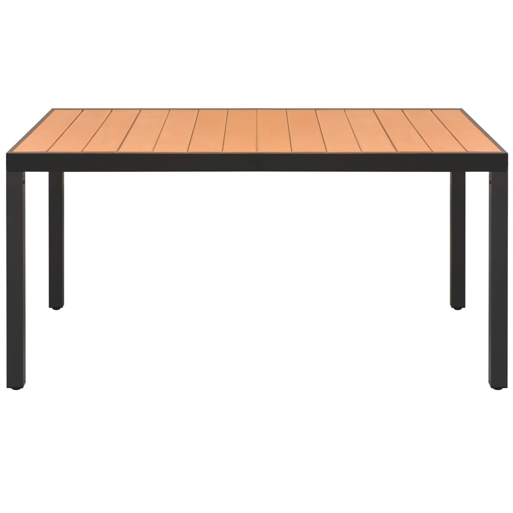 Vrtni stol smeđi 150 x 90 x 74 cm aluminijum i WPC